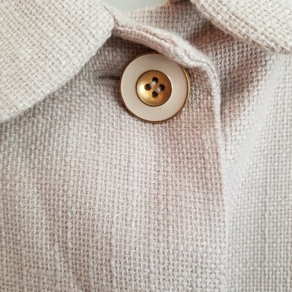 J. Crew Women's Linen Blend Holly Blazer Jacket Size 8 Beige Neutral 3/4 Sleeve - Picture 6 of 10